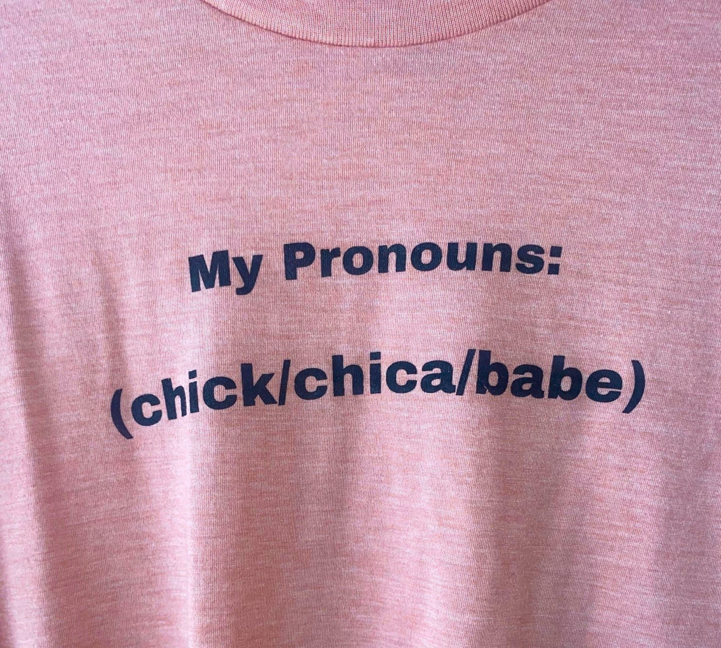 chik/chica/babe Prounoun t shirt